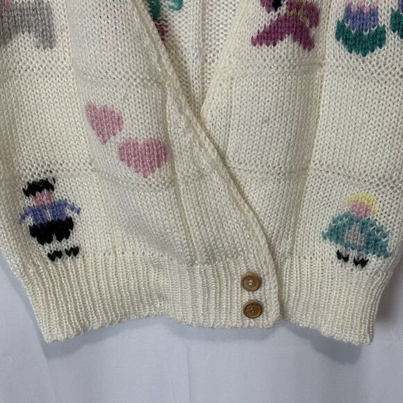 Vintage 80s Alyssa Brooke Knit Sweater Vest Women’s M Cottagecore Cute Teacher - Picture 2 of 6